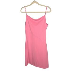 Vintage Little Pink Mini Dress Cowl Neck Barbie 103